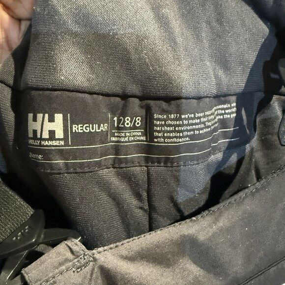 Helly Hansen size kids 128/8 yr ski pants Helly Tech Performance Black - Picture 14 of 16
